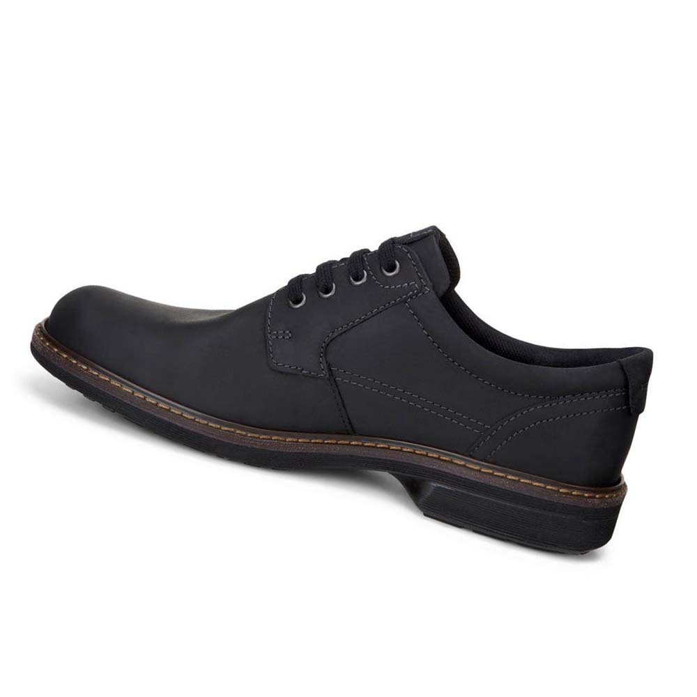 Férfi Ecco Turn Gtx Plain Toe Tie Ruha Cipő Fekete | HU 536VRW